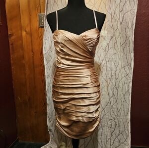 Jill Stuart Ruched Mini Dress Sweetheart Neckline Party Bodycon Y2K Glam Size 2